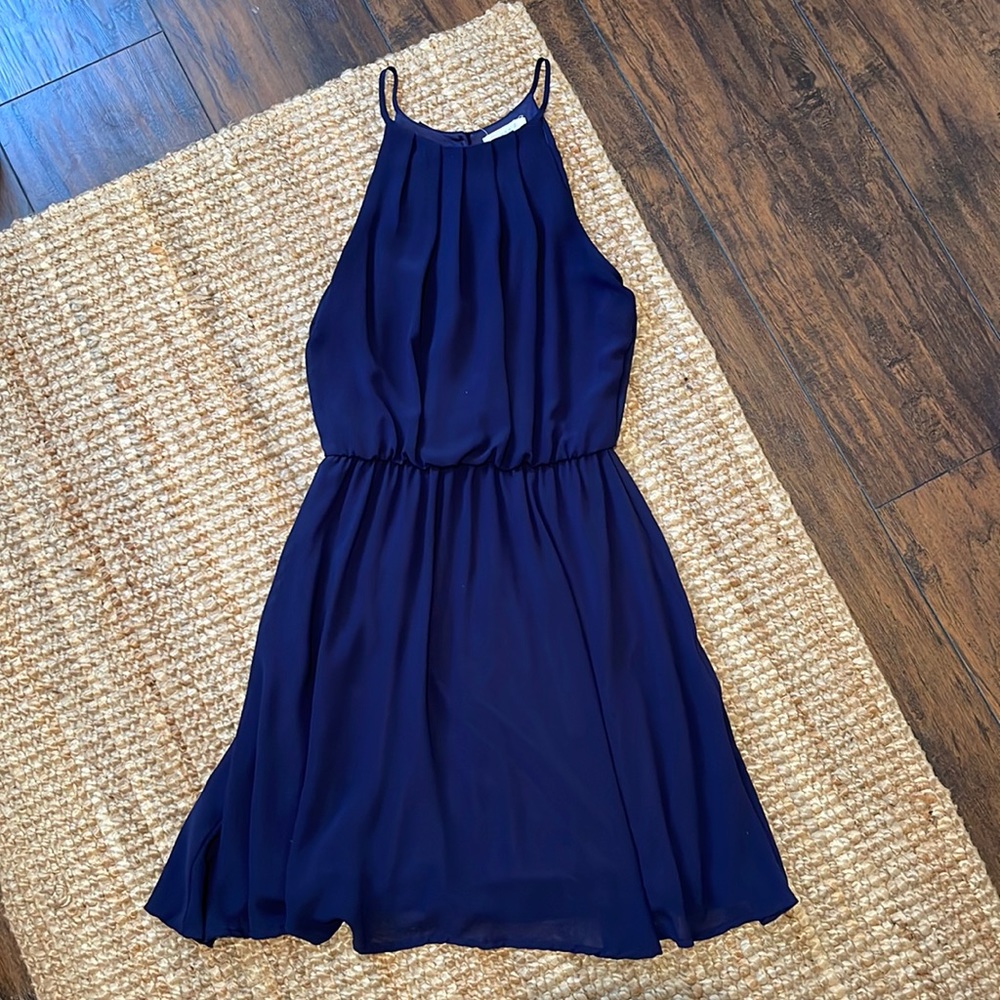 Nordstrom- Lush navy semi formal dress